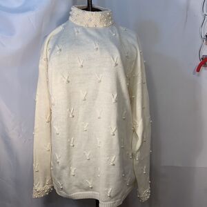 Vintage Pearl Cream Sweater